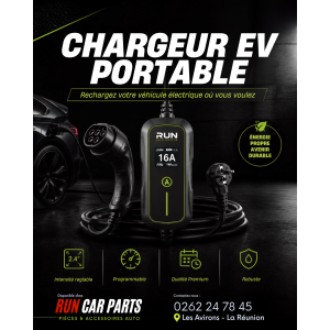 Chargeur voiture électrique portable 16A | La Réunion