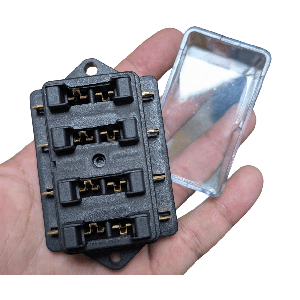 Boîte à fusibles universelle 4 voies pour automobile 12V/24V – Fusibles à lame standard